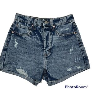 Wild Fable Highest Rise Cut Off Shorts Acid Wash Size 00